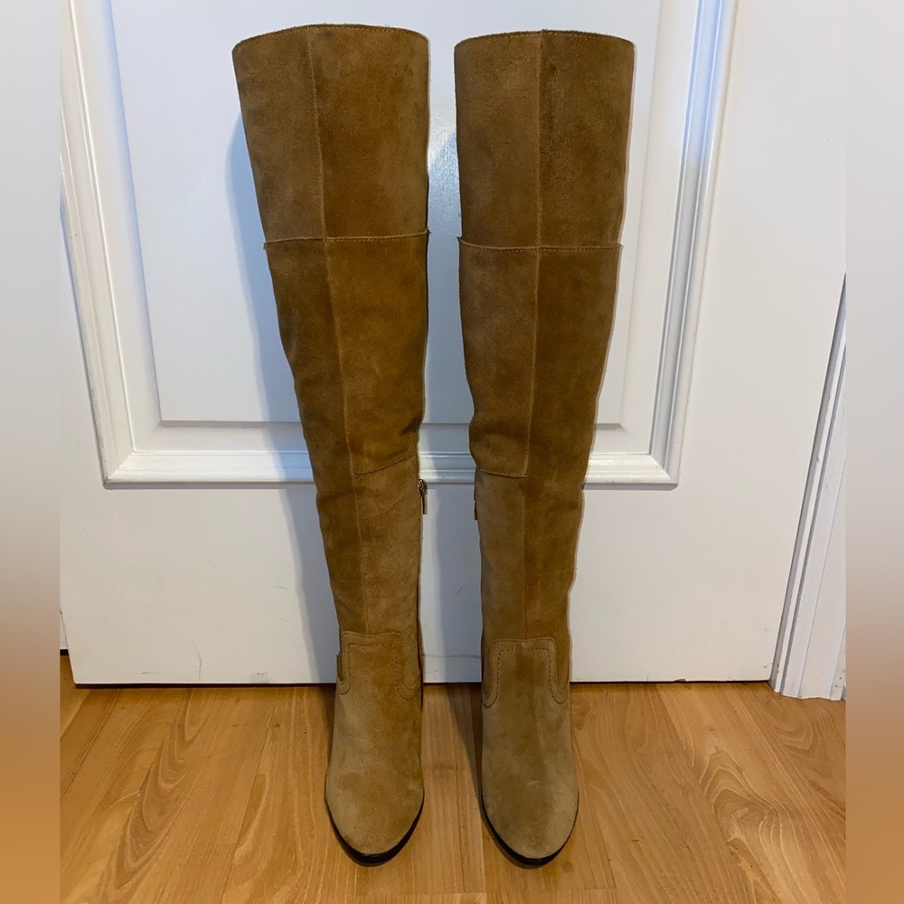 Aldo Tan Suede Heeled Boots